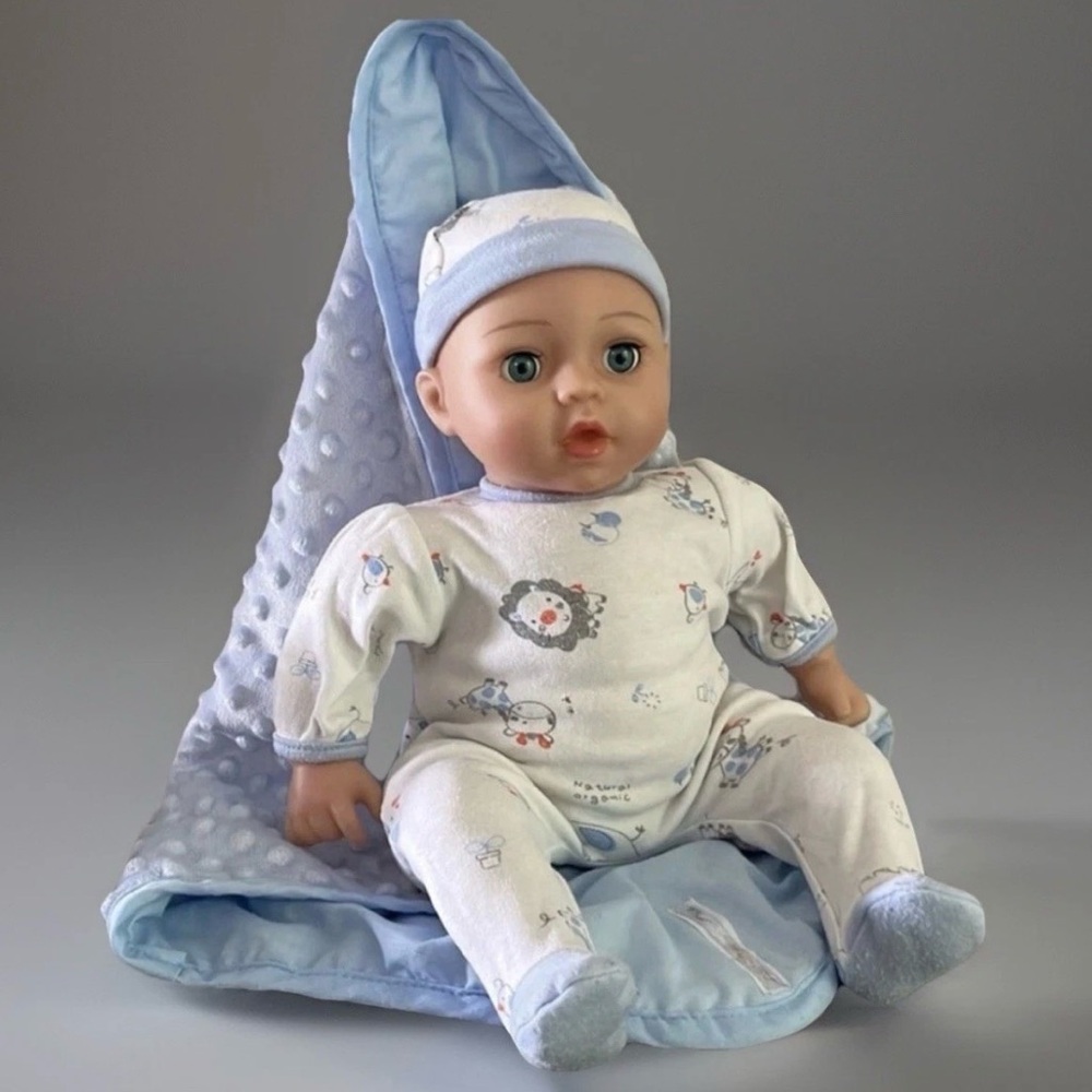 ADORA - Adora Boy “Handsome”~15” Baby Boy Doll with outfit - Hat & Blanket